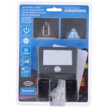 Grundig - Світлодіодне освітлення на сонячній батареї з датчиком 1xLED/0,25W/1xAA
