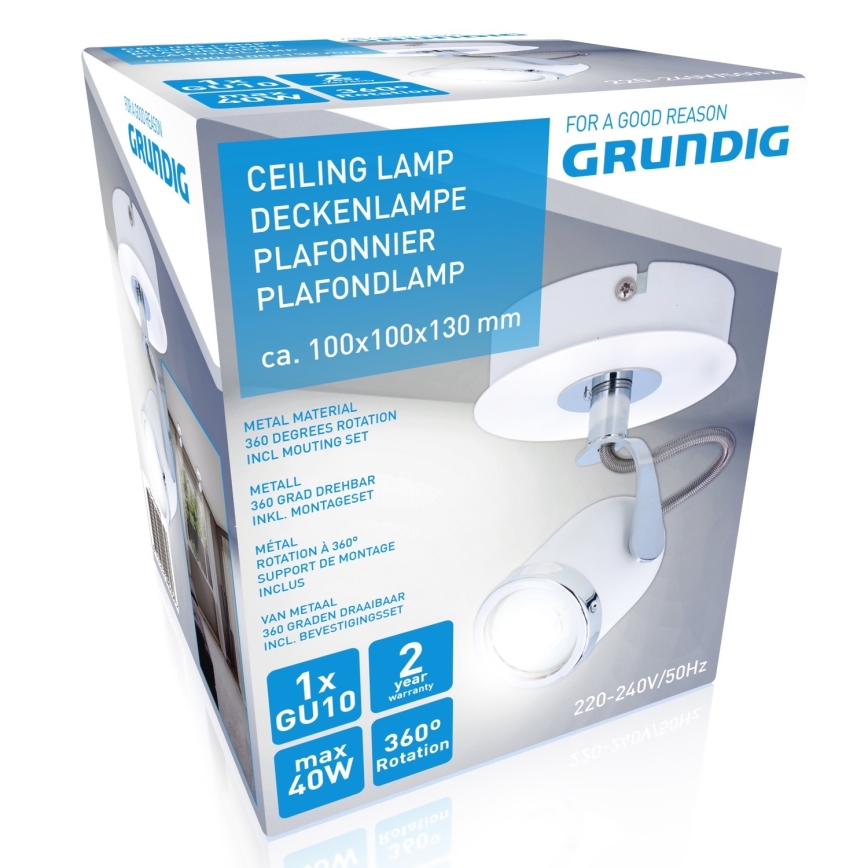 Grundig - Точковий світильник 1xGU10/50W/230V