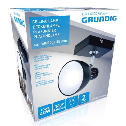 Grundig - Точковий світильник 1xE14/40W/230V