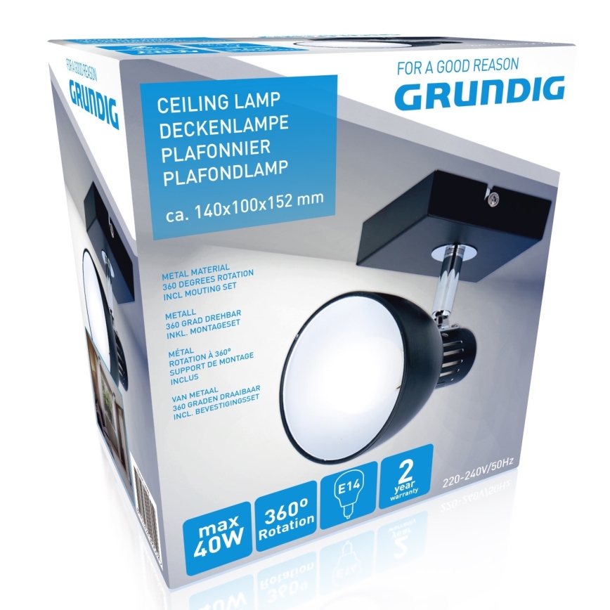 Grundig - Точковий світильник 1xE14/40W/230V