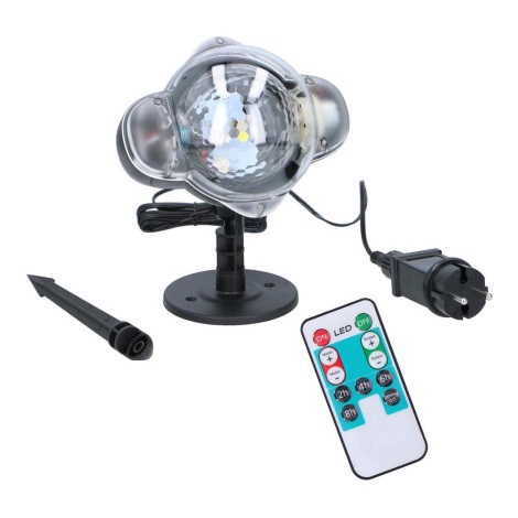Grundig - Вуличний LED проектор сніжинки LED/5W/230V IP44 + дистанційне керування