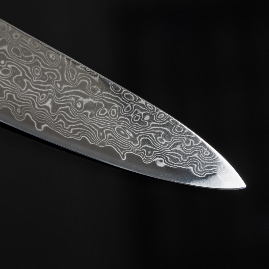 Gudaro - Дамасский кухонный нож HIKARI 3,5, 67 слоёв стали, длина 9,5 см