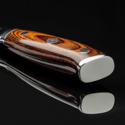 Gudaro - Дамасский кухонный нож Santoku FENG 7,5, 67 слоёв стали, длина 18 см