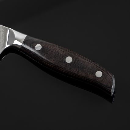 Gudaro - Дамасковый кухонный нож Santoku SHIRO 7, 67 слоев стали, длина 17,5 см
