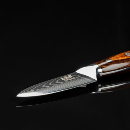 Gudaro - Дамаський кухонний ніж FENG 3,5, 67 шарів сталі, довжина 9,5 см