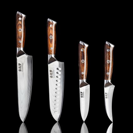 Gudaro - Дамаський кухонний ніж FENG 3,5, 67 шарів сталі, довжина 9,5 см