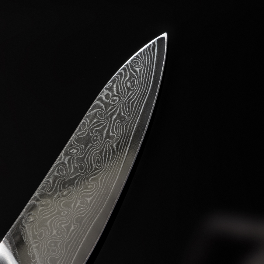 Gudaro - Дамаський кухонний ніж TAKUMI 3,5, 67-шарова сталь, довжина 9,5 см, рукоять з горіха