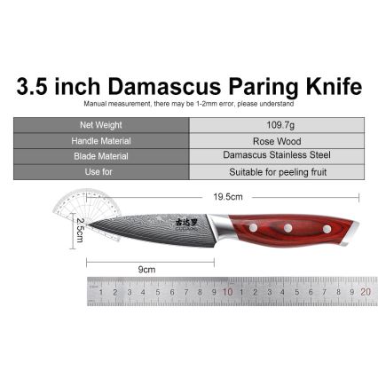 Gudaro - Набір кухонних ножів у підставці KENSHO 7 шт акація
