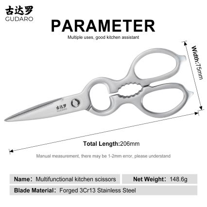 Gudaro - Ножницы для разделки птицы RONIN 20,6 см нержавеющая сталь