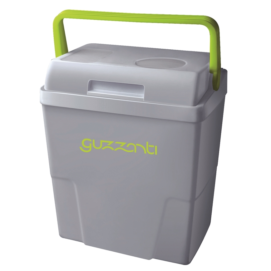 Guzzanti GZ 22B - Портативный автомобильный холодильник 22 л 58Вт/12В/230В серый/зелёный