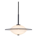 Halo Design 743582 - Підвісний світильник на тросі ORBIT 1xG9/7W/230V діаметр 24 см білий/чорний/димчасто-сірий