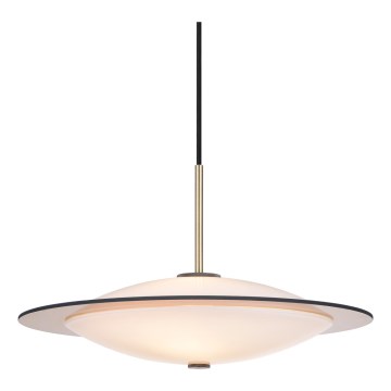Halo Design 743629 - Люстра на тросовом подвесе ORBIT 3xG9/7W/230V диам. 40 cm белая/латунная/дымчато-серая