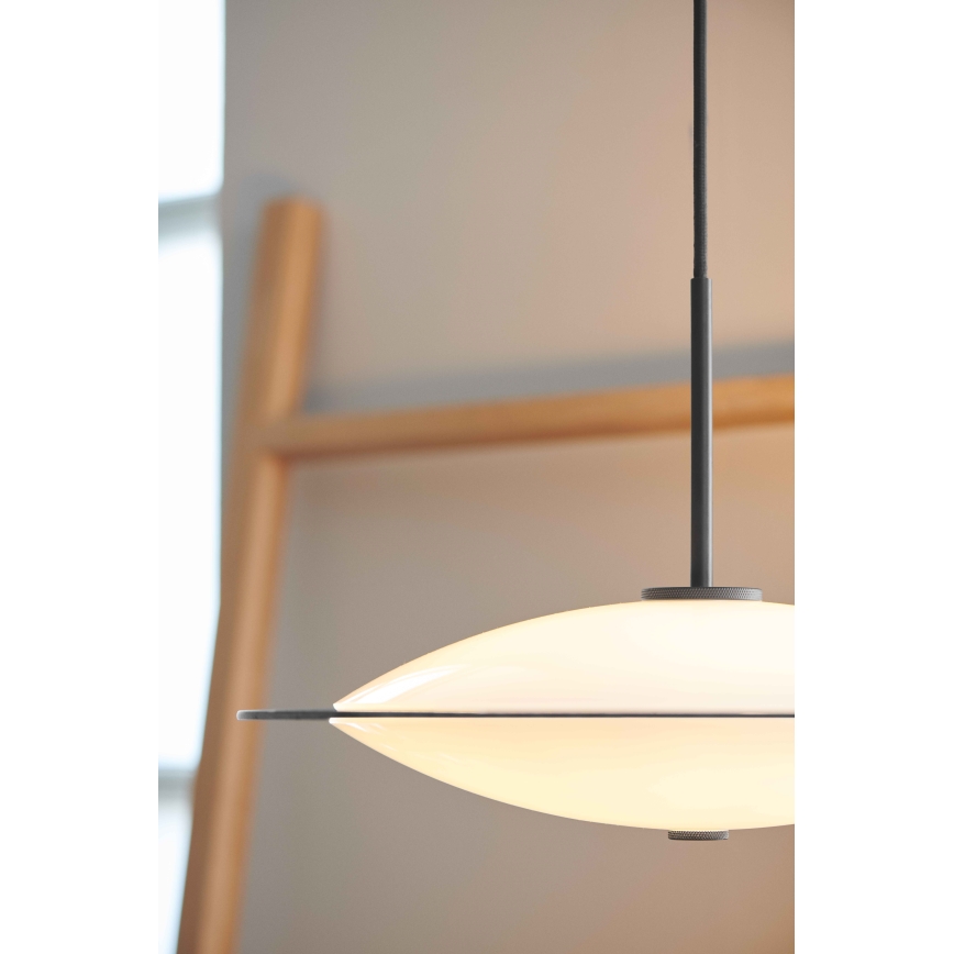 Halo Design 743629 - Люстра на тросовом подвесе ORBIT 3xG9/7W/230V диам. 40 cm белая/латунная/дымчато-серая