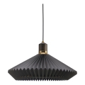 Halo Design 744299 - Люстра на тросі PARIS 1xE27/60W/230V діам. 56 cm чорна/латунь/дуб