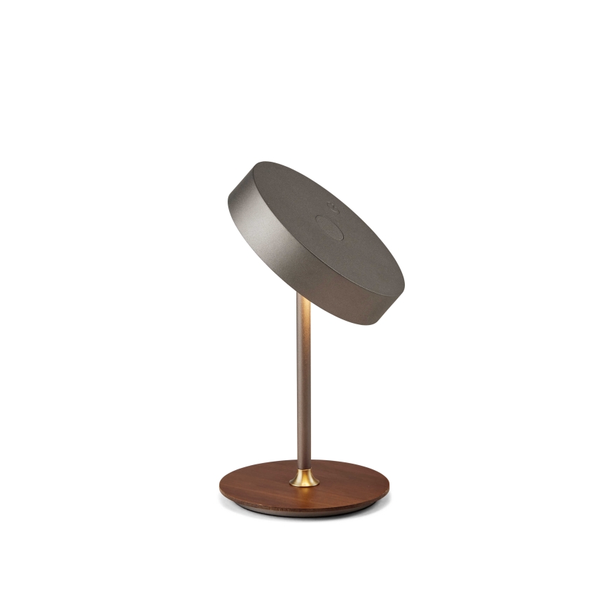 Halo Design 745791 - Диммируемая светодиодная аккумуляторная настольная лампа ON THE MOVE LED/2,5W/4000 mAh серый/дерево