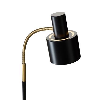 Halo Design 746866 - Підлогова лампа VOGUE 1xE27/40W/230V чорна/латунь