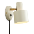 Halo Design 746873 - Настенный спот VOGUE 1xE27/40W/230V кремовый/латунь
