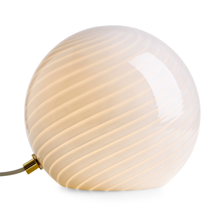 Halo Design 748785 - Настольная лампа CANDY 1xE14/25W/230V, диаметр 20 см, кремовая