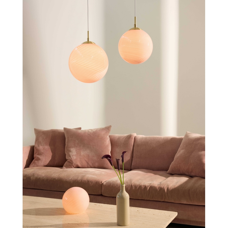 Halo Design 748815 - Настільна лампа CANDY 1xE14/25W/230V діаметром 20 см рожева