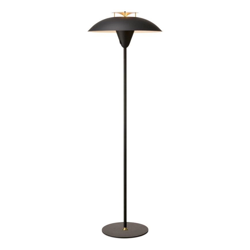 Halo Design 748976 - підлогова лампа STEPP 1xE27/28W/230V чорна/латунна
