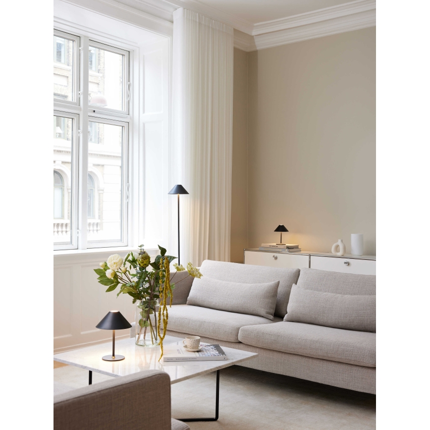 Halo Design 800803 - светодиодная диммируемая уличная аккумуляторная настольная лампа HYGGE LED/3W/4000 mAh IP54 черная