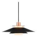 Halo Design 990785 - Люстра на тросі RIVOLI 1xE27/40W/230V діаметр 40 см чорний/мідний