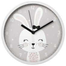 Hama - Дитячий настінний годинник 1xAA кролик