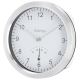 Hama - Настенные часы с термометром для ванной комнаты 1xAA IPX4 серебряный