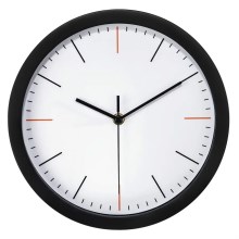 Hama - Настінний годинник 1xAA чорний/білий