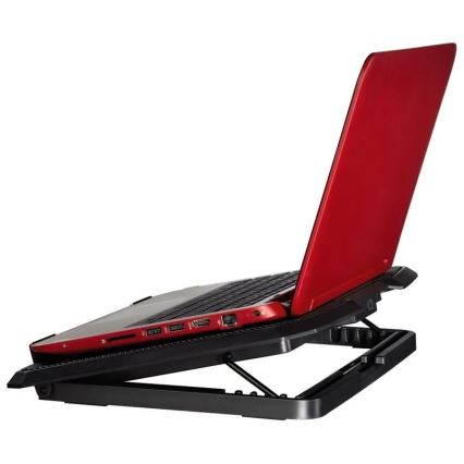 Hama - Охолоджувальна підставка для ноутбука 2x вентилятор USB чорний