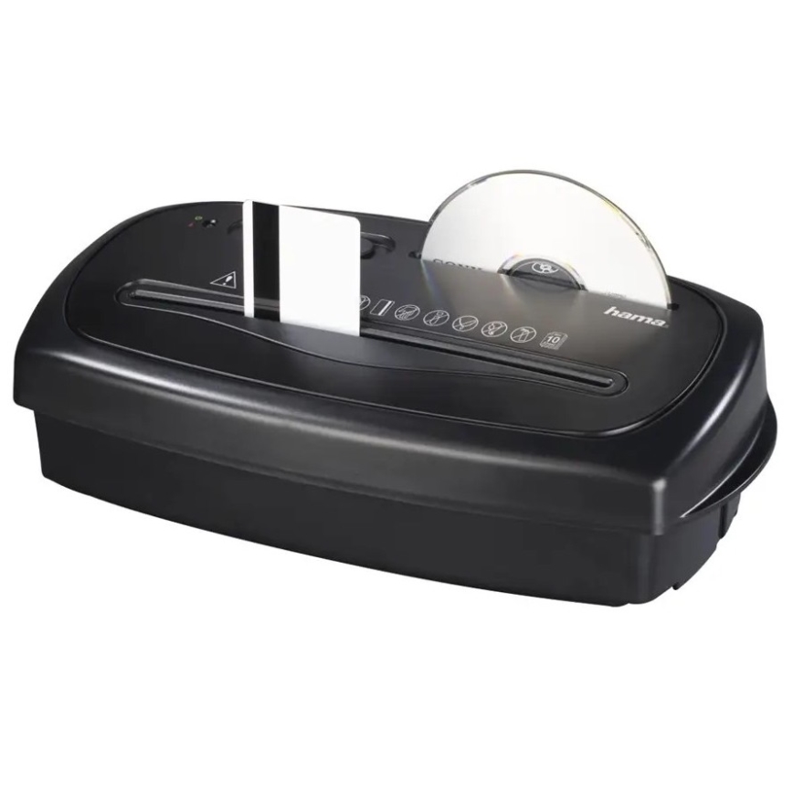 Hama - Шредер для паперу A4 об'єм 15 l 230V чорний