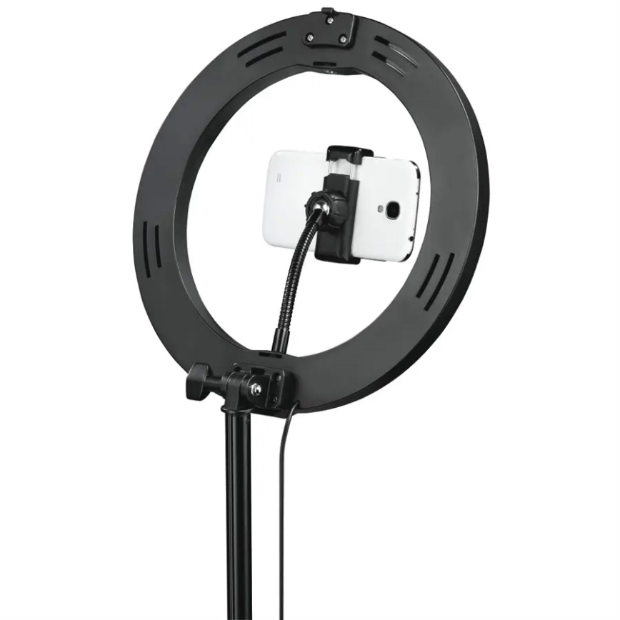 Hama - Светодиодный кольцевой светильник с регулированием яркости и штативом LED/9,2W/5V диаметр 26,5 см + дистанционное управление