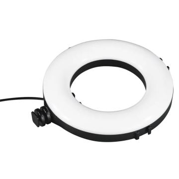 Hama - Светодиодный кольцевой светильник с регулированием яркости и штативом LED/5,8W/5V диаметр 17 см + дистанционное управление