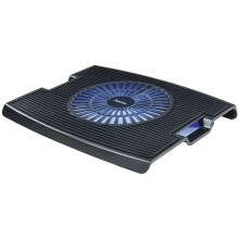 Hama - Охолоджувальна підставка для ноутбука 1x вентилятор USB чорний