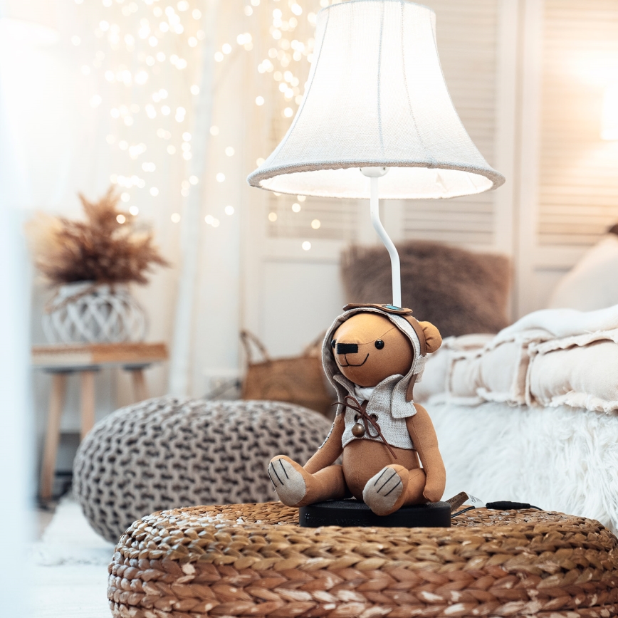 Happy Lamps - Дитяча світлодіодна настільна лампа CHARLES LED/5,4W/230V ведмідь