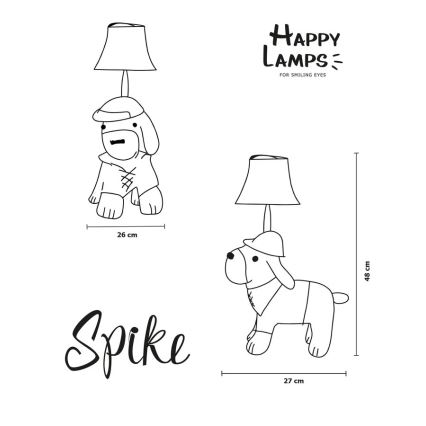 Happy Lamps - Светодиодная детская настольная лампа SPIKE LED/5,4W/230V гончая