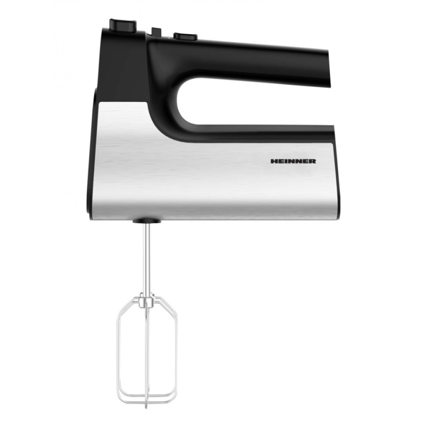 Heinner HM-500BKSS - Ручной миксер 500 Вт/230 В матовый хром/чёрный