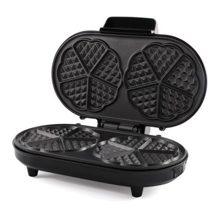 Heinner HWF-1000CR - Вафельница 1000W/230V черная/розовое золото