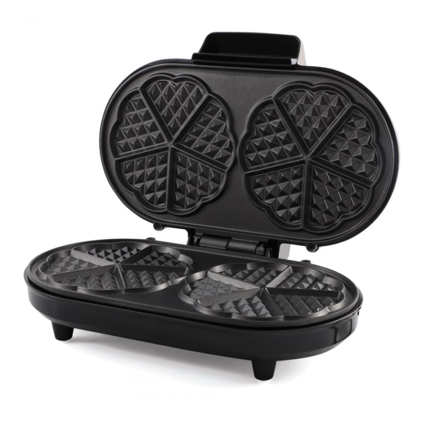 Heinner HWF-1000CR - Вафельниця 1000 Вт/230 В чорна/рожево-золотиста