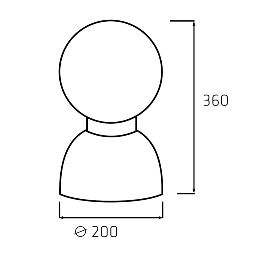 Helios 306-WLG223 - Светодиодное уличное техническое освещение WORK GLOBE 2 LED/23W/230V IP44