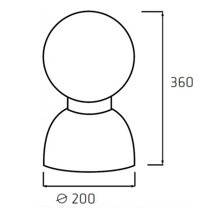 Helios 306-WLG223Z - Светодиодное уличное техническое освещение WORK GLOBE 2 LED/23W/230V IP44