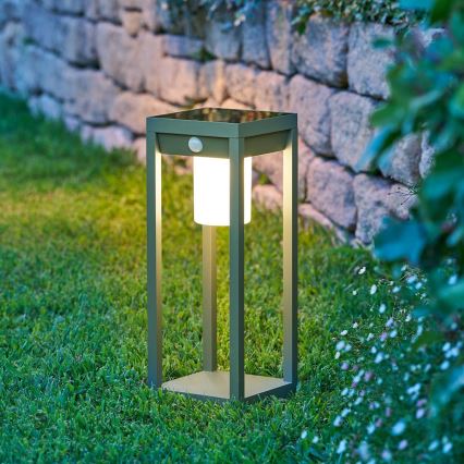 Hesperide - LED сонячний ліхтар з датчиком руху PIKY LED/3,7 В 2600 мА·год 40 см IP65 зелений