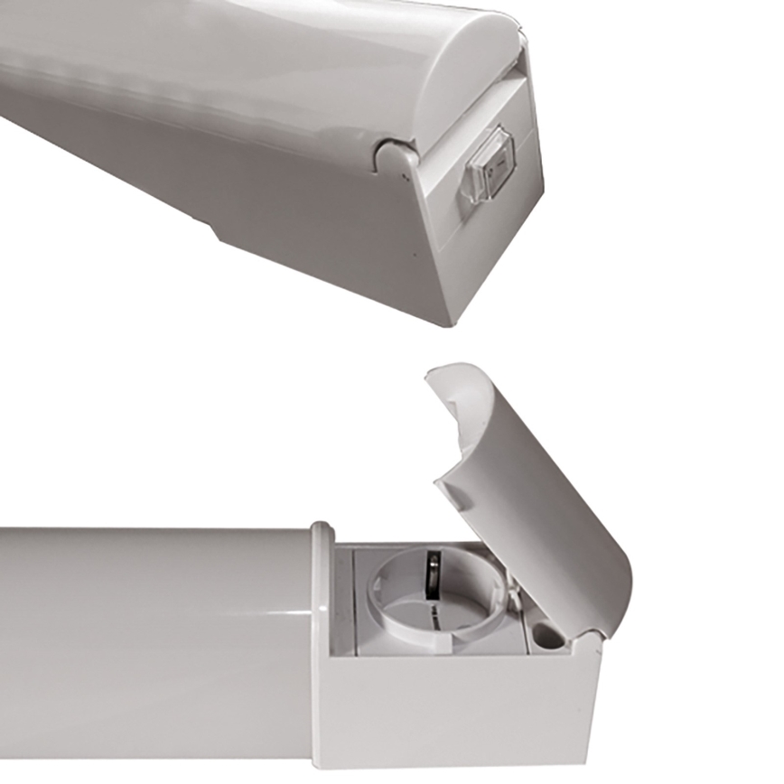 HiLite - Светодиодный настенный светильник с розеткой TRIEST LED/15W/230V