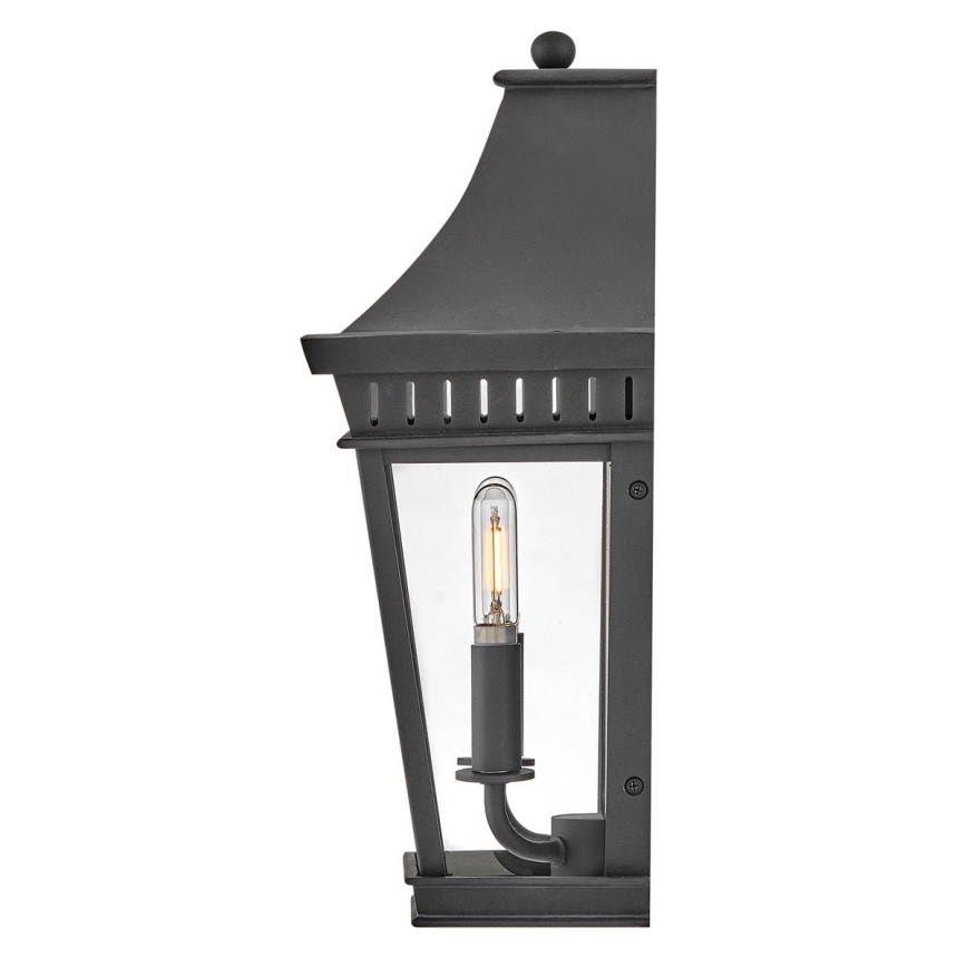 Hinkley - Уличный настенный светильник CHAPEL HILL 2xE14/40W/230V IP44 черный
