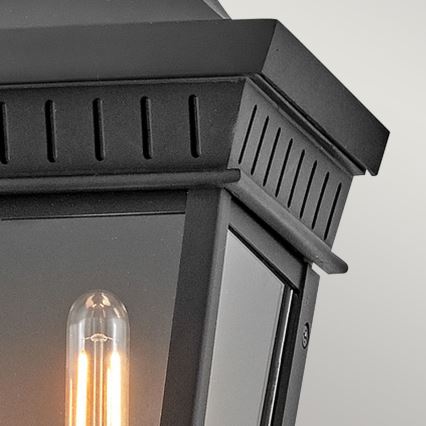 Hinkley - Уличный настенный светильник CHAPEL HILL 2xE14/40W/230V IP44 черный