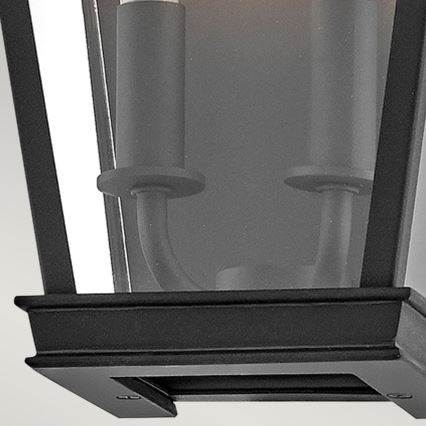 Hinkley - Уличный настенный светильник CHAPEL HILL 2xE14/40W/230V IP44 черный