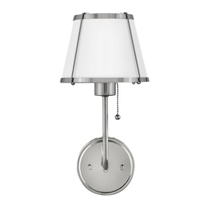 Hinkley - Настенная лампа CLARKE 1xE27/40W/230V блестящий хром/белый