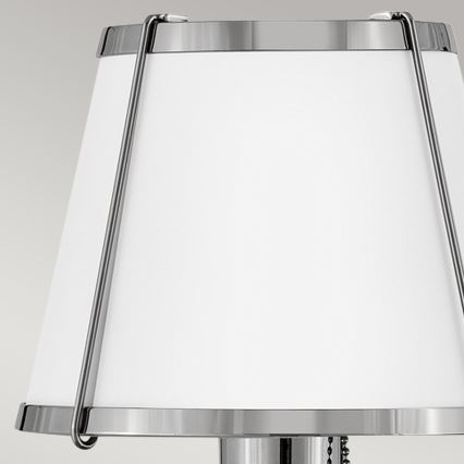Hinkley - Настінна лампа CLARKE 1xE27/40W/230V глянцевий хром/білий