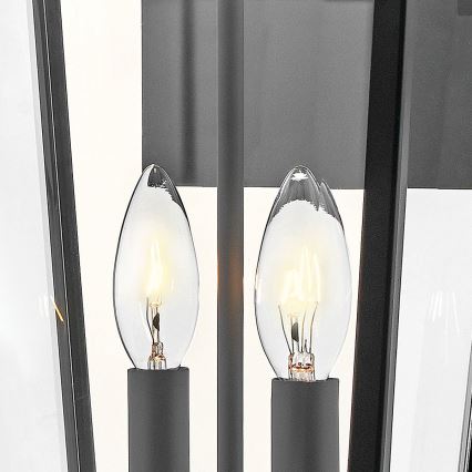 Hinkley - Уличный настенный светильник DAWSON 2xE14/40W/230V IP44 черный