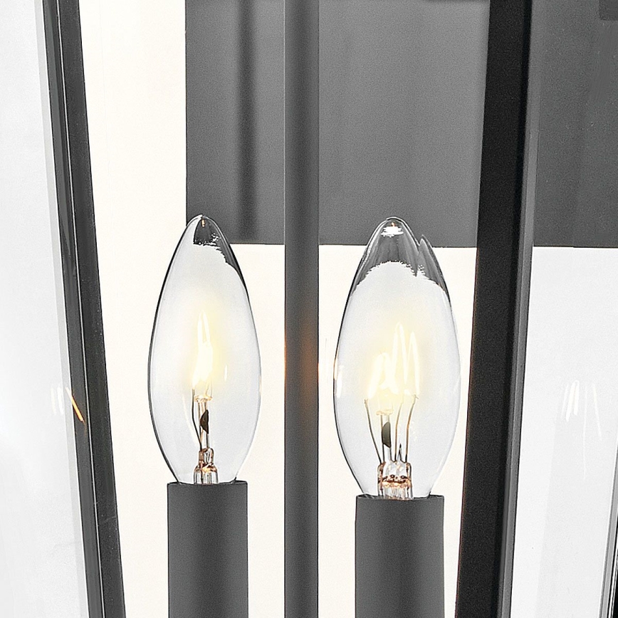 Hinkley - Уличный настенный светильник DAWSON 2xE14/40W/230V IP44 черный